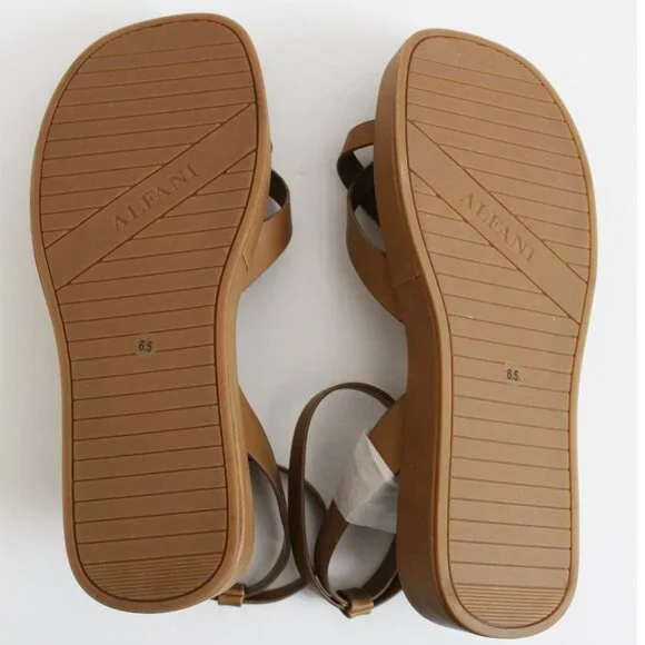 NWOT Alfani open toe casual platform ankle strap sandals - Picture 3 of 3